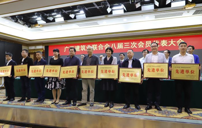 公司副总经理周兴耀代表公司上台领取牌匾。李立云 摄.jpg