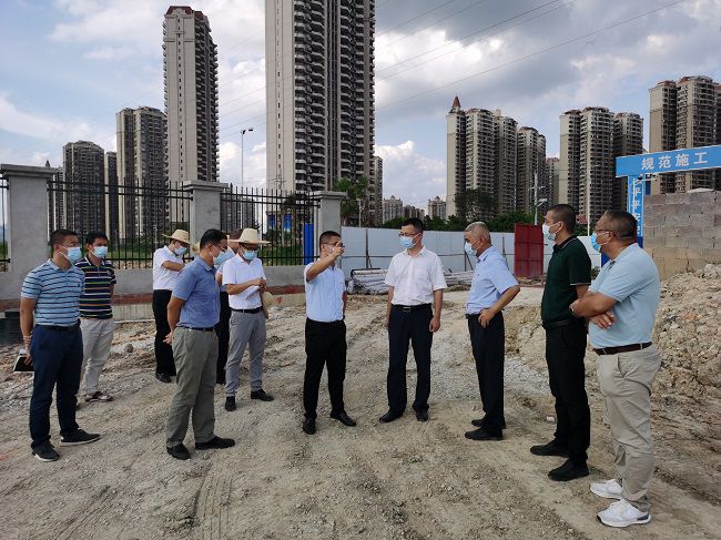 高鑫（右四）在项目现场。翁职信 摄（建图）.jpg